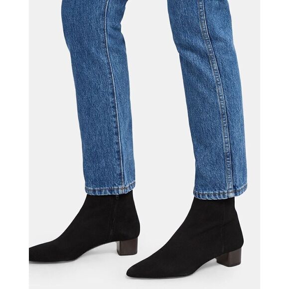 Theory‎ Braxia Suede Short Boot Dove Grey Size 40 US 10 - Picture 2 of 12